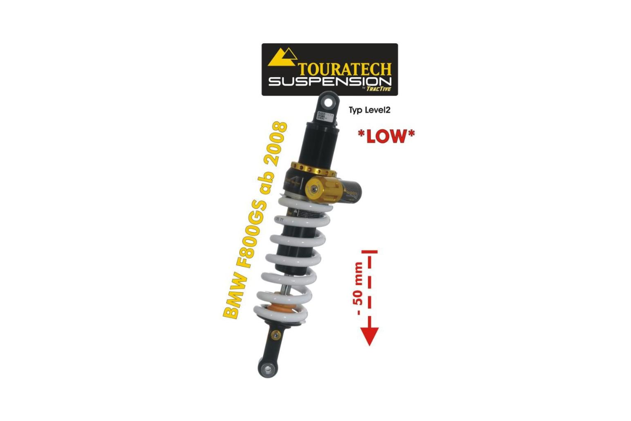 Ajuste de Suspensión Normal a Low Touratech para BMW F800GS / GSA 2008-2012